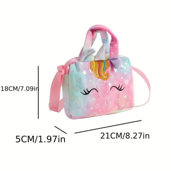 Girls Green Backpack - Unicorn - Picture 2 of 2